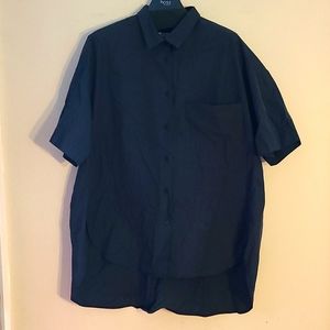 Black button down shirt